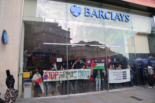 Groups across the UK occupied and held protests at Barclays banks as part of the campaign