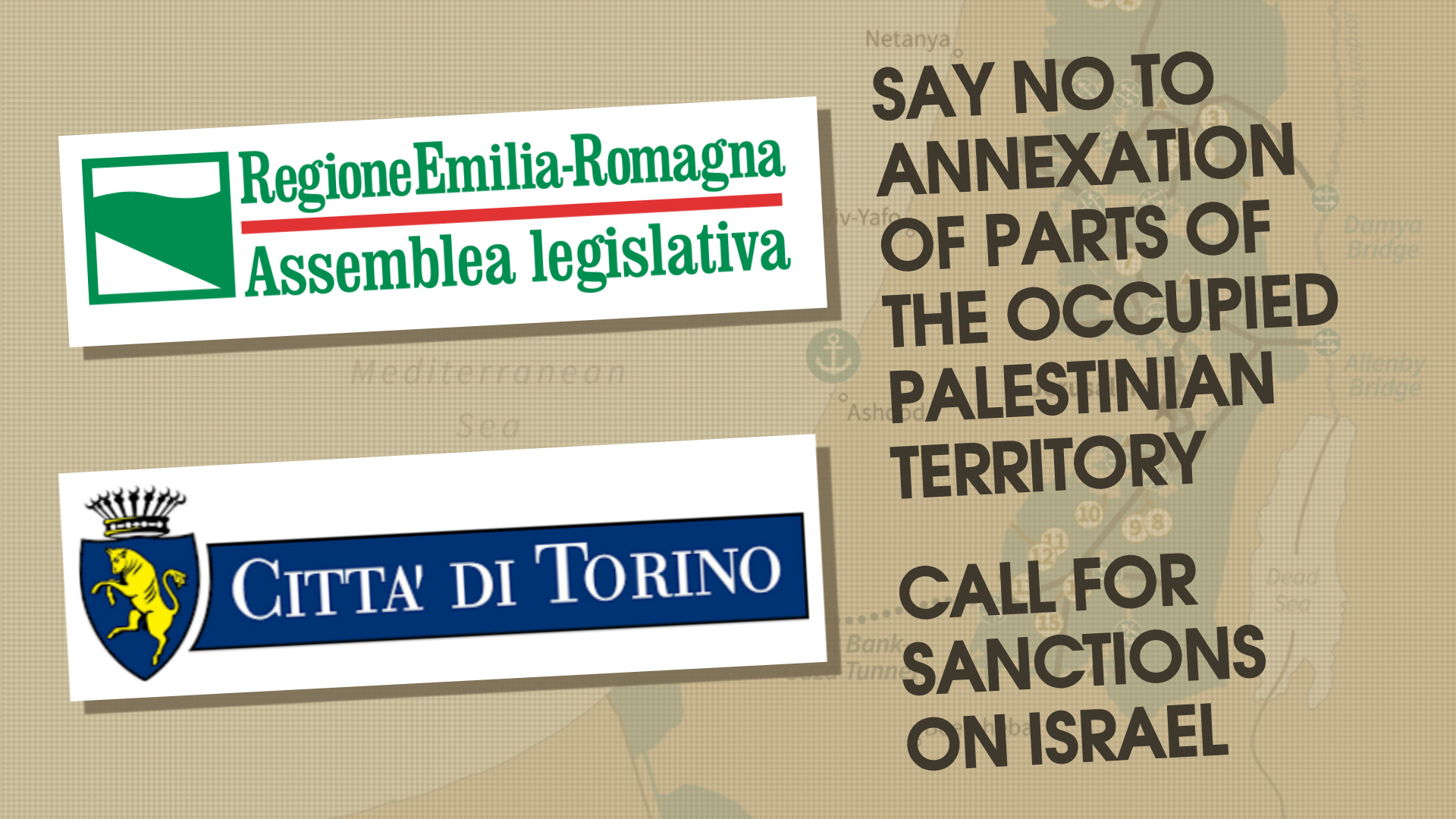 Italian Regional and City Councils Call for Sanctions Against Israel’s Annexation Plans and Violations of International Law