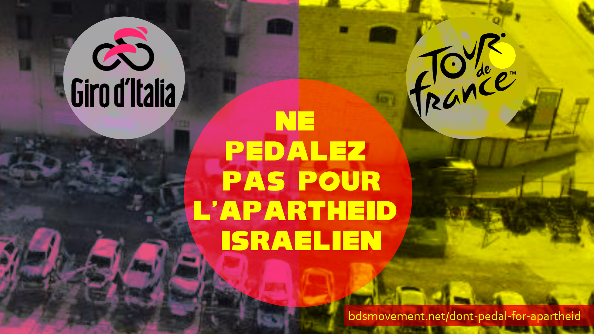Giro d’Italia et Tour de France, ne pédalez pas pour l’apartheid israélien