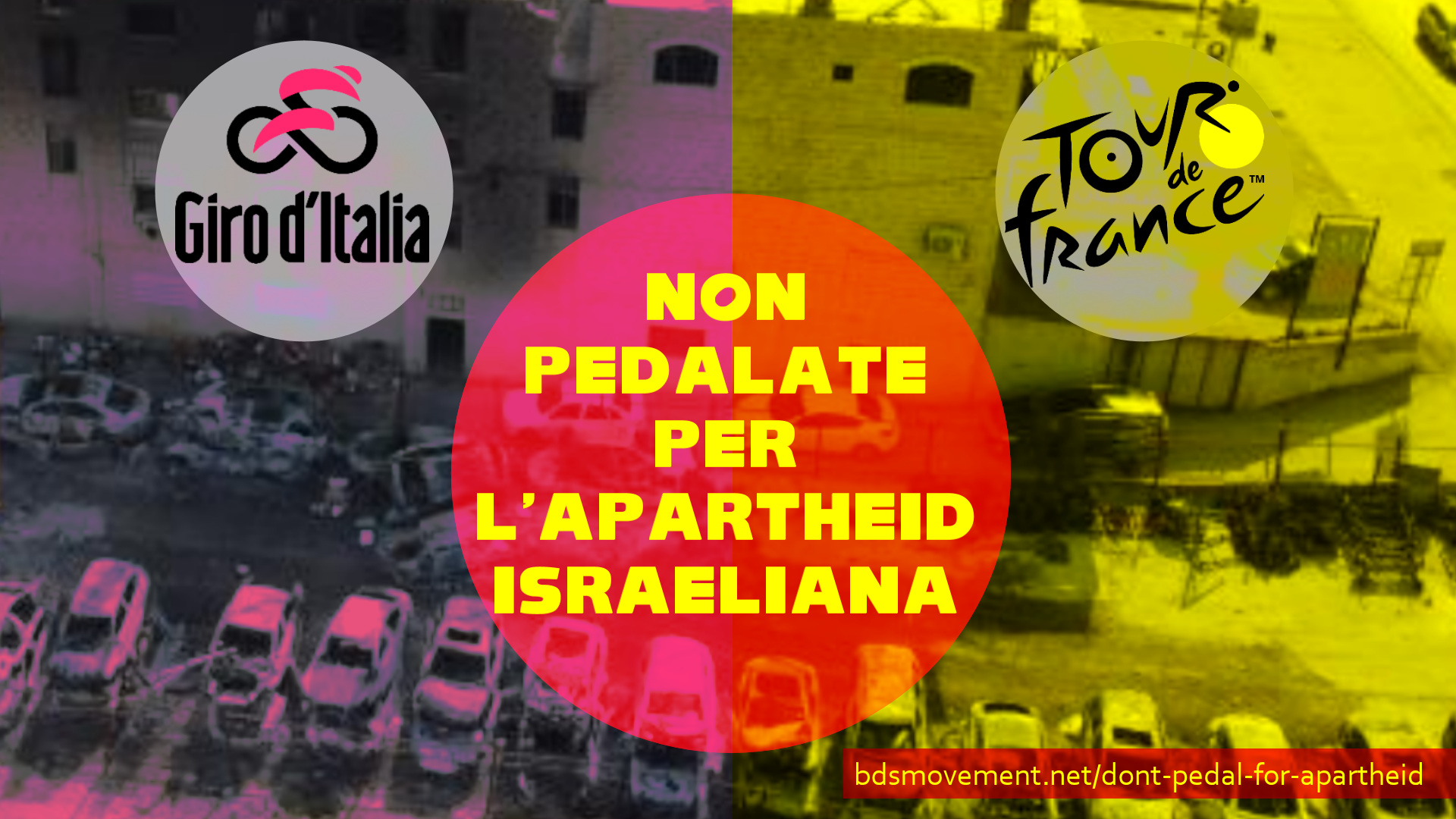 Giro d'Italia e Tour de France, non pedalate per l'apartheid israeliana
