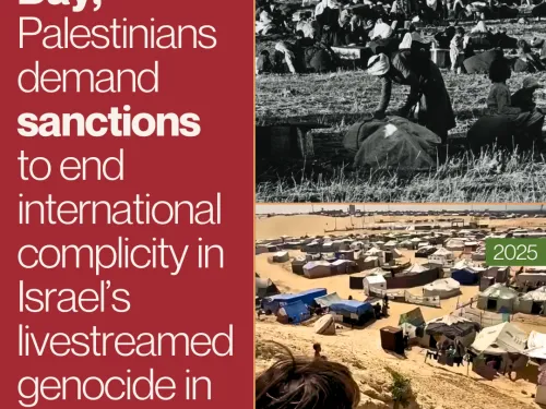 On Naksa Day Palestinians Demand Sanctions