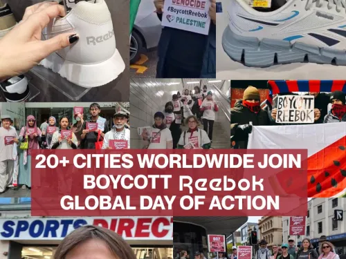 20+ cities worldwide join Boycott Reebok Global Day of Action
