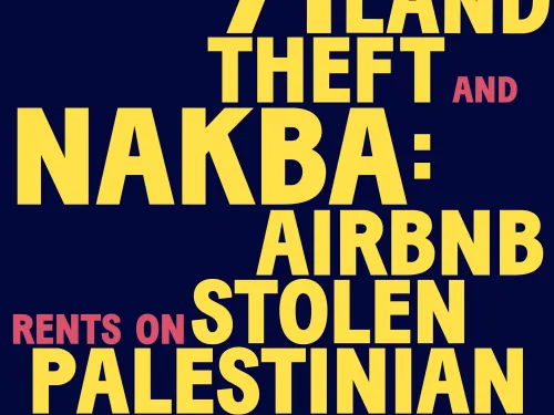 Pledge to #deactivateAirbnb on May 15, Nakba Day