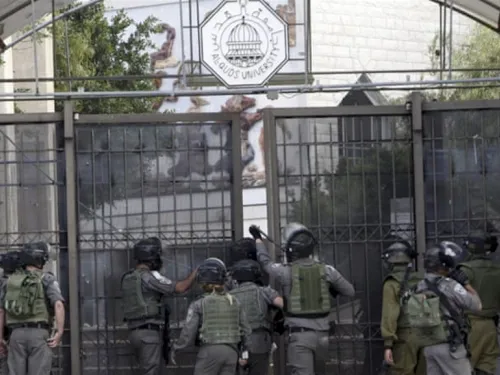 Israeli soldiers raid Palestinian Al Quds University