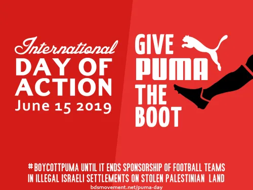 Give Puma the Boot: #BoycottPuma International Day of Action 15 June 2019