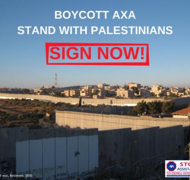 Boycott AXA Stand With Palestinians