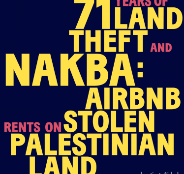Pledge to #deactivateAirbnb on May 15, Nakba Day