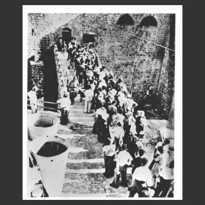 Pal herded into prison in Acre 1948