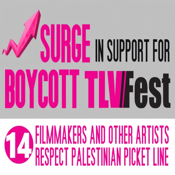 Surge in support for boycott of TLVFest