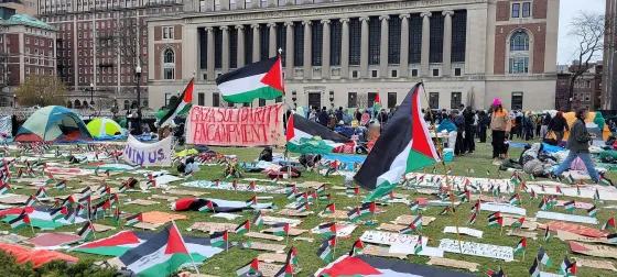 Columbia University encampment for Palestinian rights