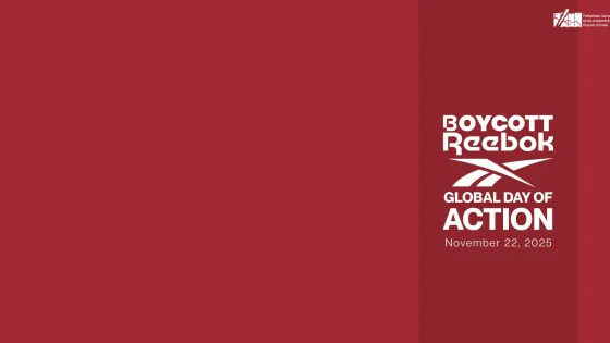 Join the Boycott Reebok Global Day of Action – Nov 22
