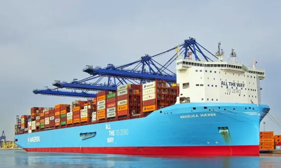 Angelica Maersk vessel transporting military-grade steel to genocidal Israel