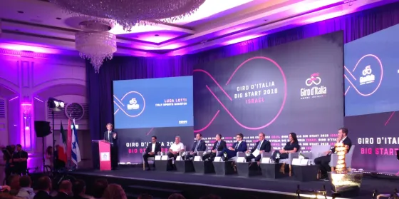Giro d'Italia press conference in Jerusalem