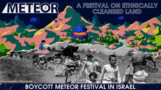 Meteor - A festival on ethnically cleansed land.