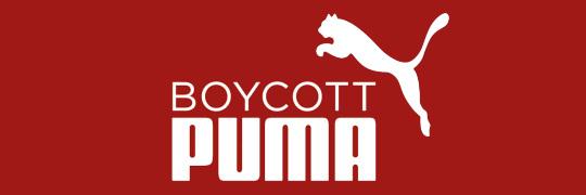 Boycott Puma - Sponsor of Israeli apartheid